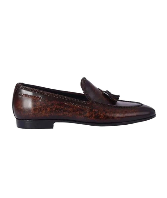Antique Patina Tassel Loafers