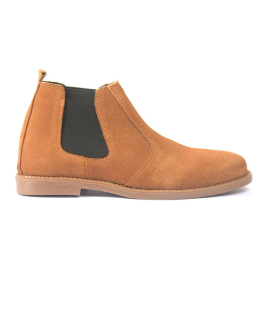 Camel Suede Chelsea Boot