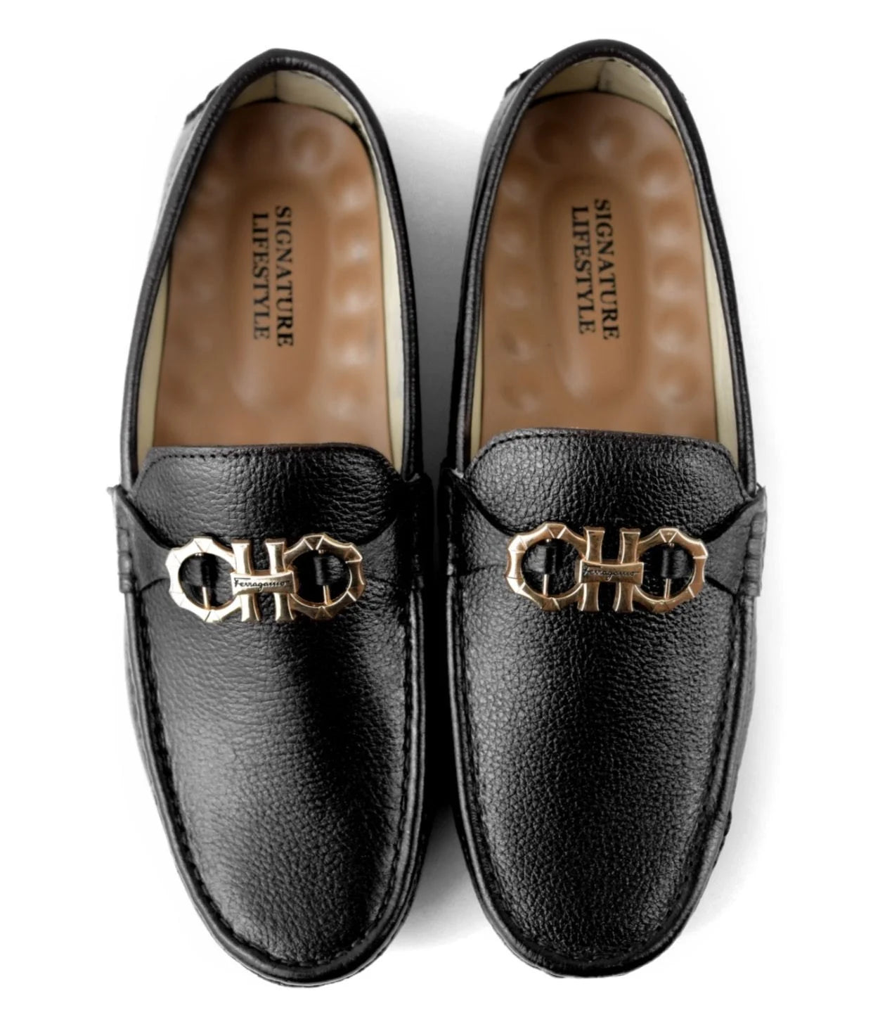 Black Leather Classic Loafer